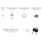 Cerradura recambio para buzón house