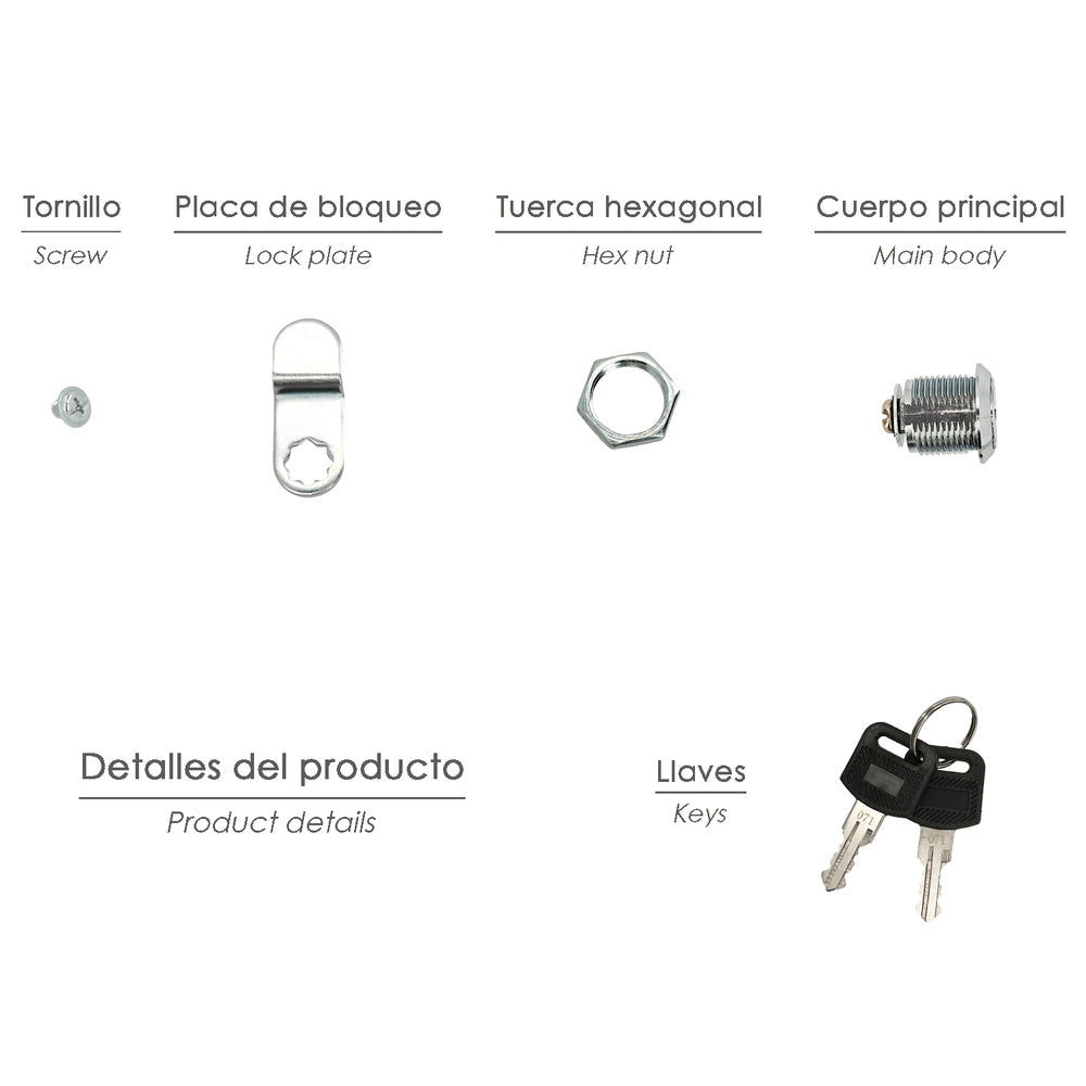 Cerradura recambio para buzón house