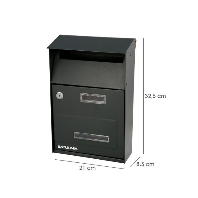 Buzon exterior country gris oscuro 215 x 320 x 105 mm