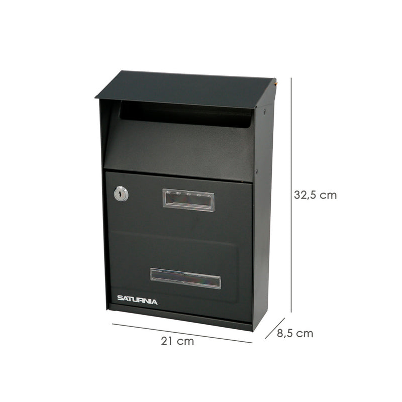 Buzon exterior country gris oscuro 215 x 320 x 105 mm