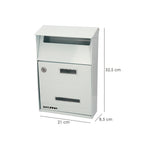 Buzón exterior country blanco 215 x 320 x 105 mm