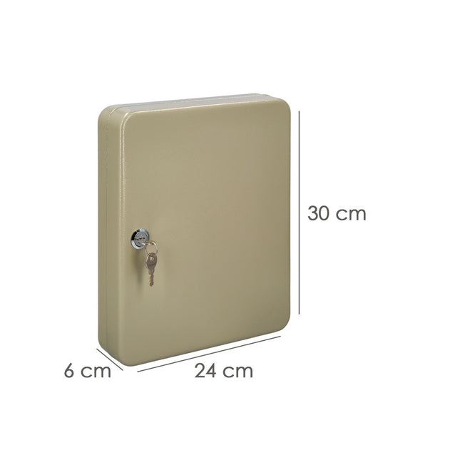 Armario de seguridad para llaves para 45  llaves, armario seguridad llaves, armario llavero, 6x24x30 cm