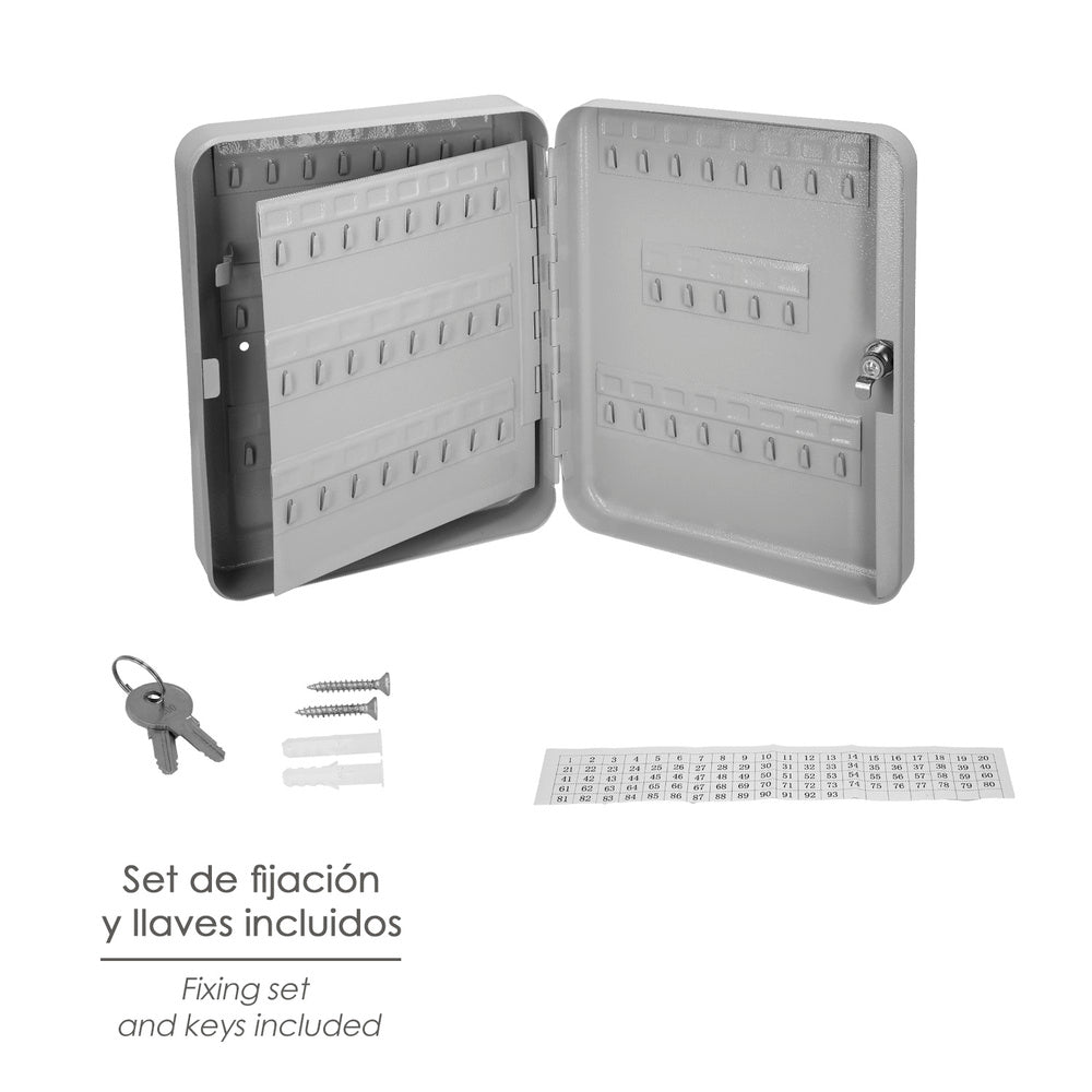 Key security cabinet for 93 keys, key security cabinet, key cabinet, 6x24x30 cm
