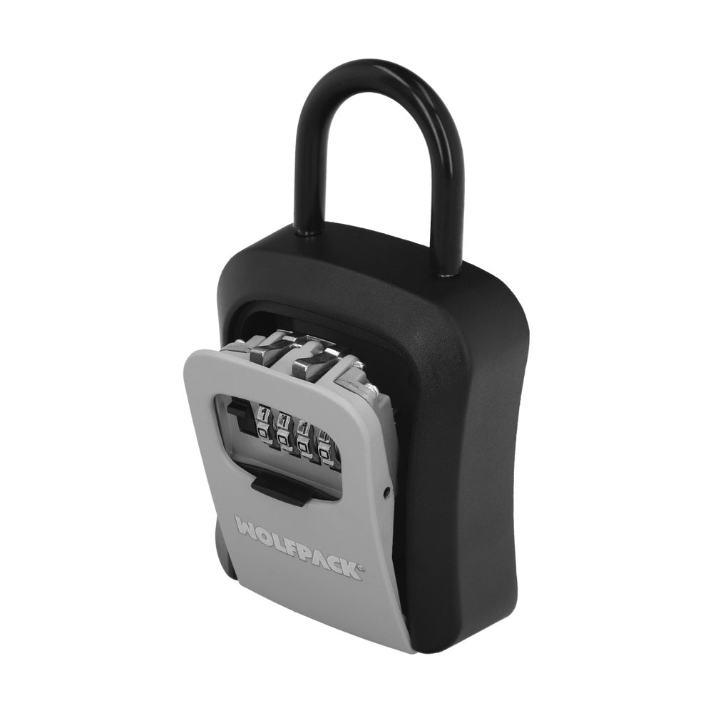 Key safe with shackle 175x95x40 mm, 4 digits. Key box, outdoor key box, wall key box, code key box