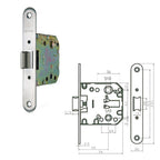 Wolfpack 2000-50 round edge zinc-plated steel latch