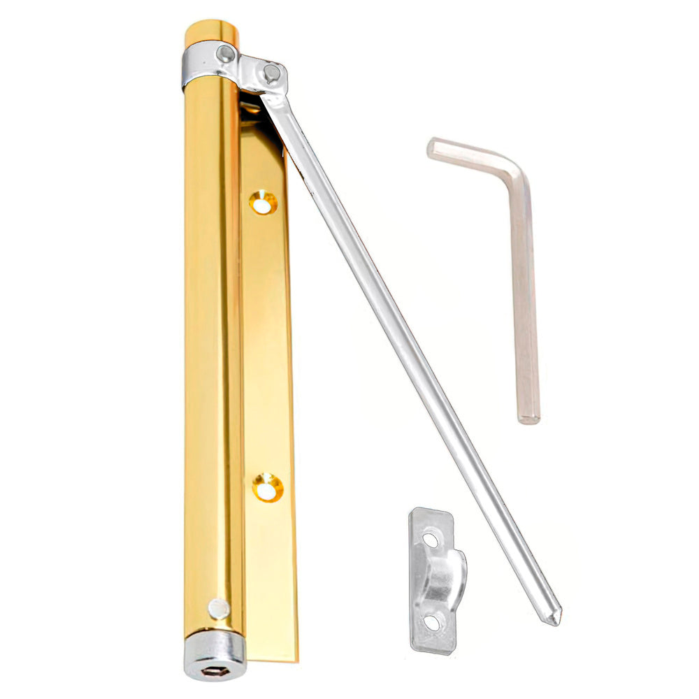 Muelle puerta wolfpack aluminio anodizado dorado (blíster 1 pieza)