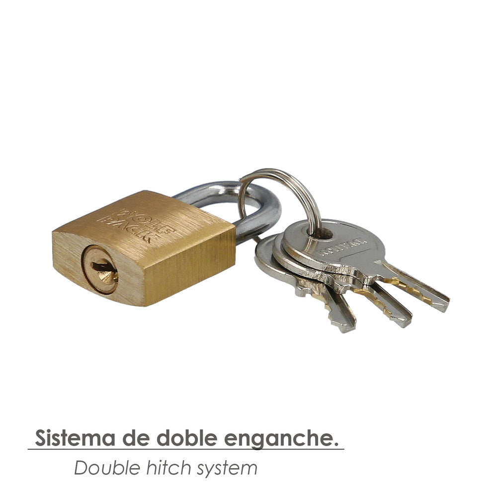 Cadeado em latão com haste padrão de 20 mm