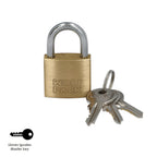 Cadeado latão arco normal chaves iguais 30 mm n.º 1