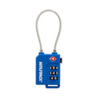 Cadeado de segurança para bagagem TSA de 3 dígitos com cabo de aço. Cadeado de combinação, mala, viagem, mochilas, segurança