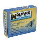 Cilindro seguridad 30x30 mm/13,5 leva corta corta niquelado con 5 llaves