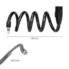 Cabo de bicicleta espiral com chave ø 8 mm x 150 cm