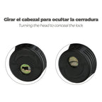 Cabo de bicicleta espiral com chave ø 12 mm x 150 cm