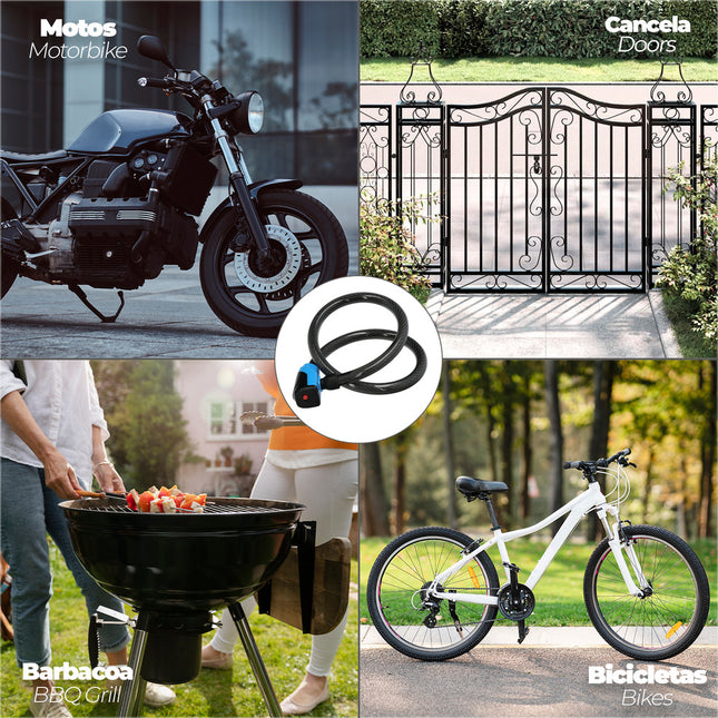 Cable bicicleta con llave plana 18 mm x 100 cm