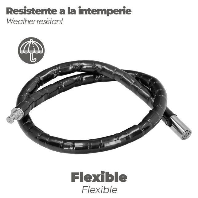 Piton moto blindado llave tubo 25 x 100 cm