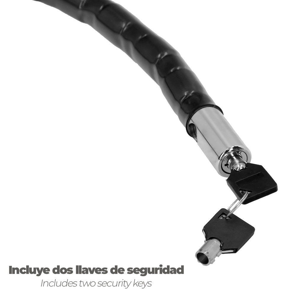 Corrente de segurança para mota, blindada, 25 x 100 cm