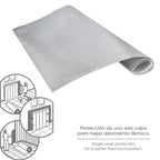 Heat reflective aluminum panel for radiators 100x70 cm