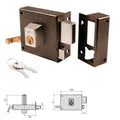 Fechadura cvl 7125ar / 100 / ferro esmaltado direita cilindro perfil