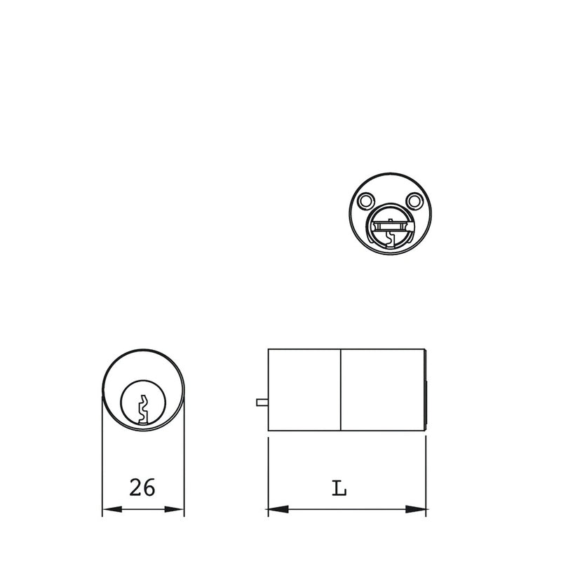 Cilindro iseo F5  para cerradura 510