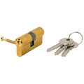 Cilindro iseo f5  europeo 30x30 latonado leva larga