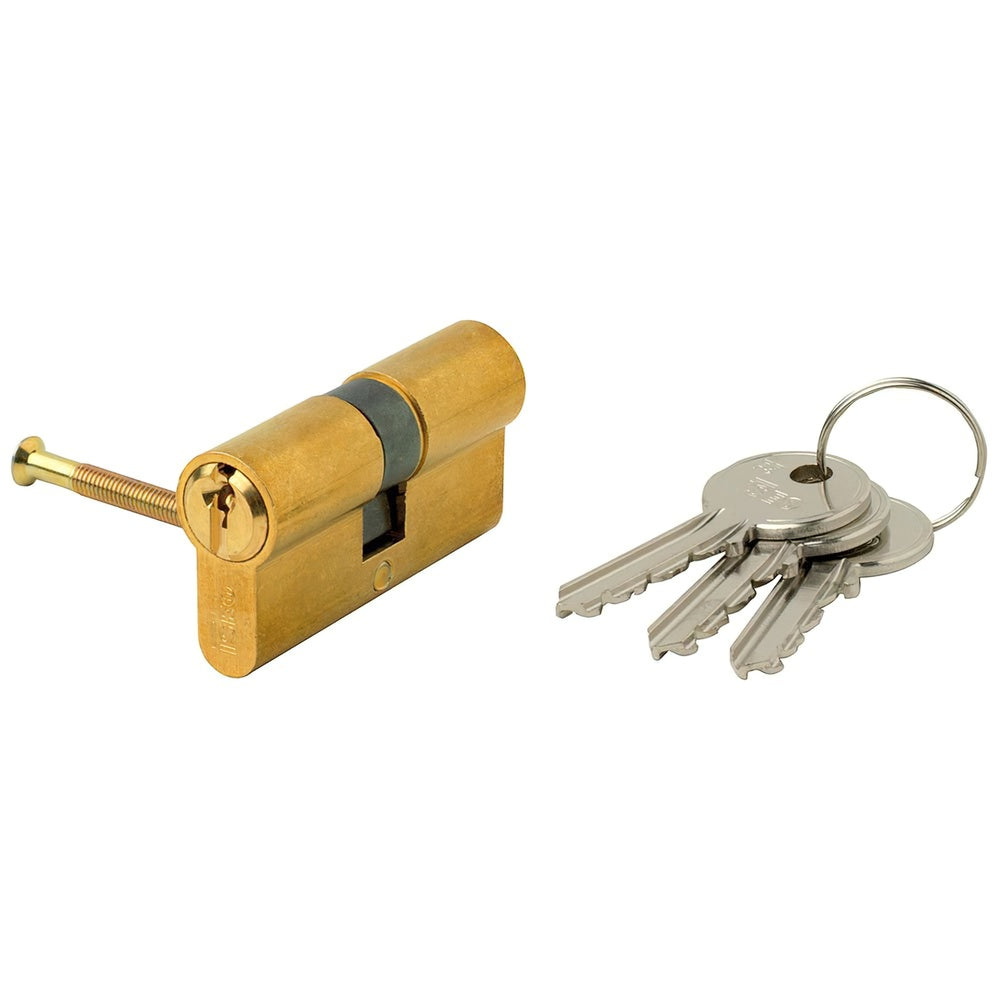 Cilindro iseo f5  europeo 30x30 latonado leva larga