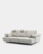 Sofá chaise longue de 3 lugares com assentos deslizantes
