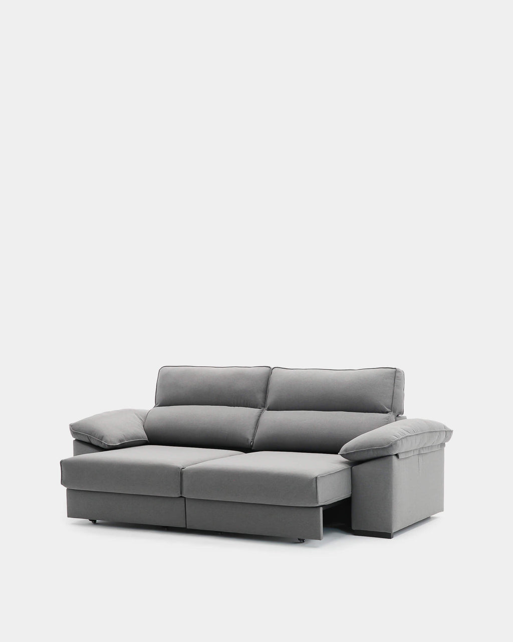 Sofá de 3 lugares com assentos deslizantes | Cinza antracite