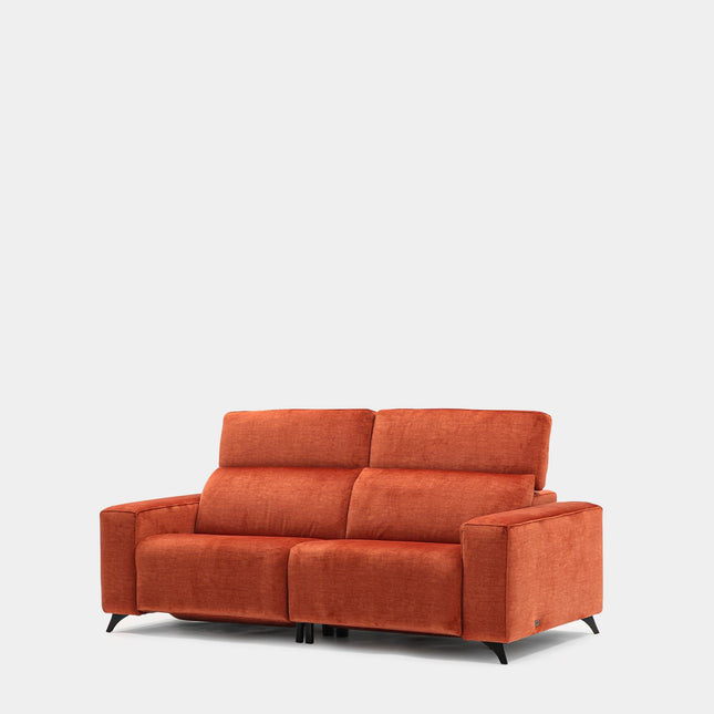 Sofá De 3 Plazas Naranja Para Salón Moderno | Confort Diario
