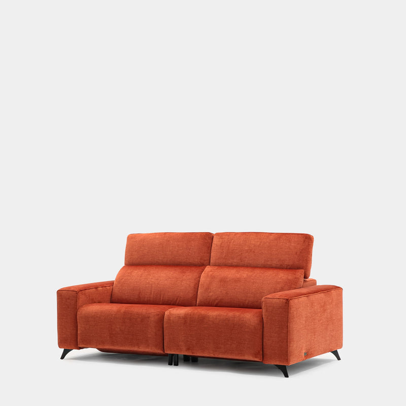 Sofá De 3 Plazas Naranja Para Salón Moderno | Confort Diario