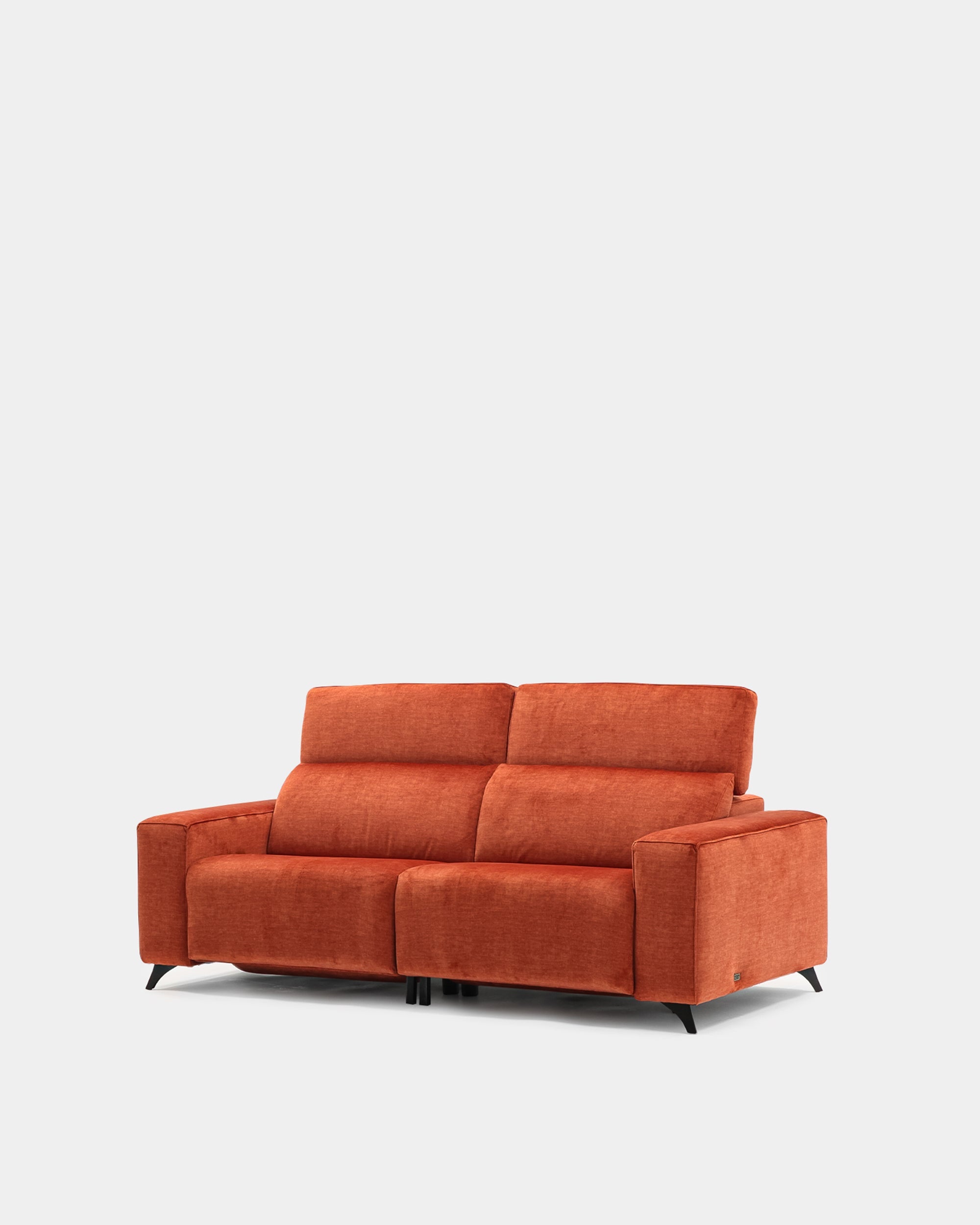 Sofá De 3 Plazas Naranja Para Salón Moderno | Confort Diario