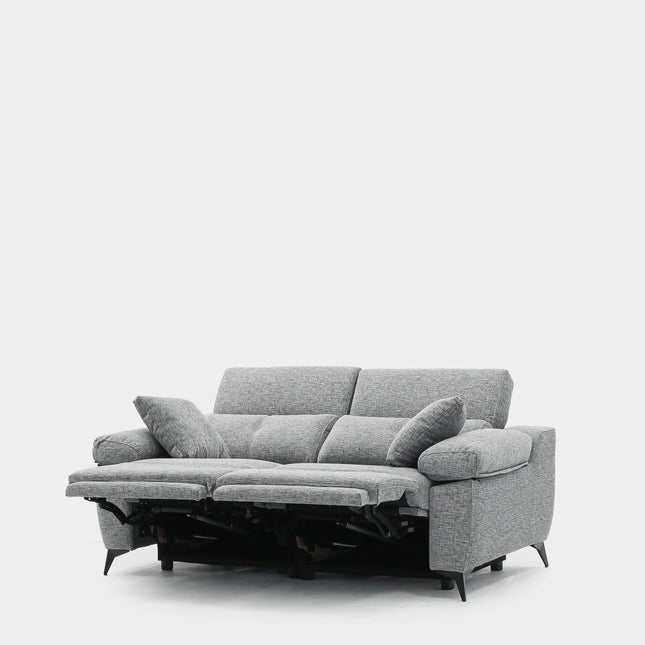 Sofá Erika 2 plazas relax compacto para salón pequeño | gris