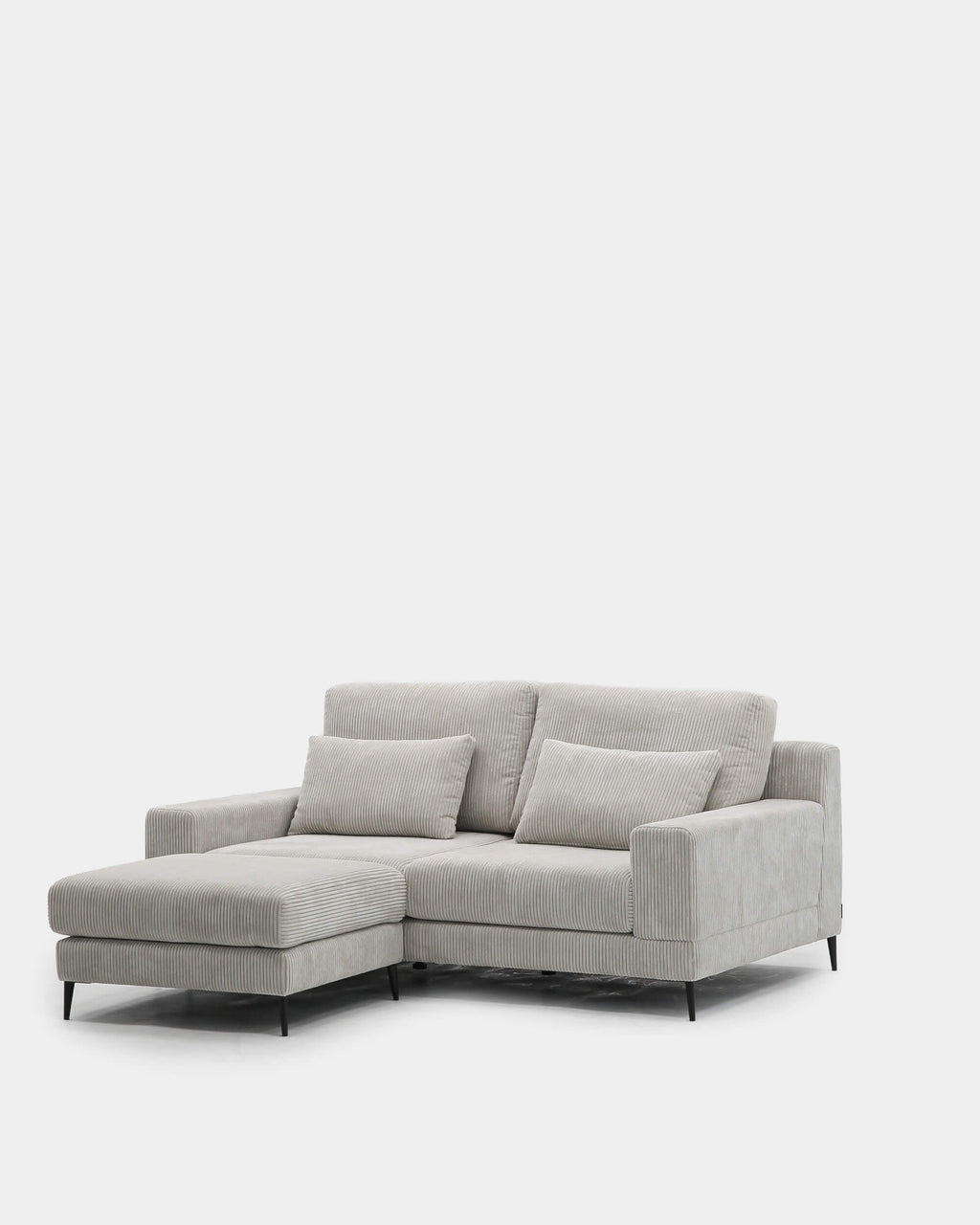 3-seater sofa | beige stain-resistant with pouffe included