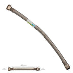 Reinforced flexible stainless steel hose male 1/2" - female 1/2" length 400 mm
