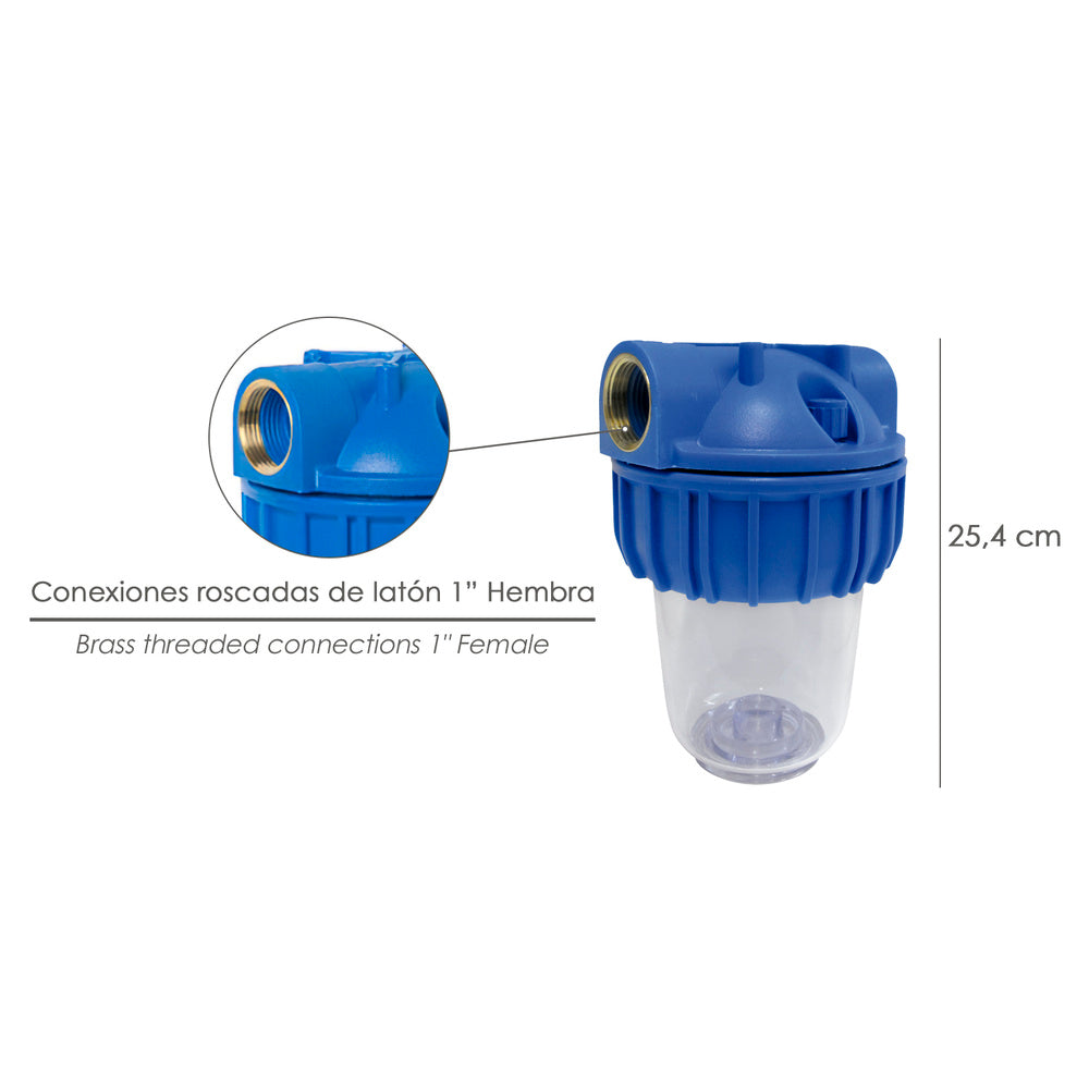 Water filter cartridge holder 5" 1" connection household use