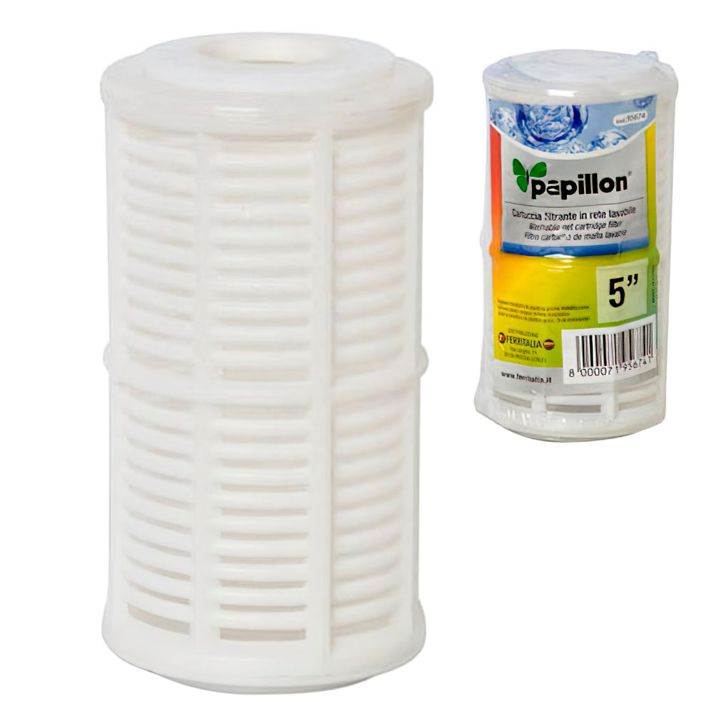 Washable mesh water filter cartridge 5" household use