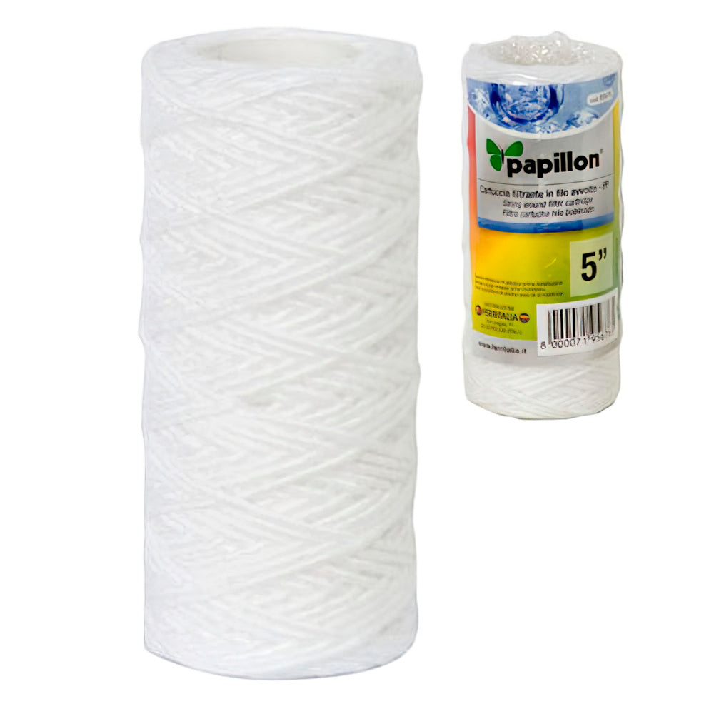 Water filter cartridge wound 5" domestic use