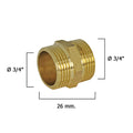 Double polished bosses 3/4"