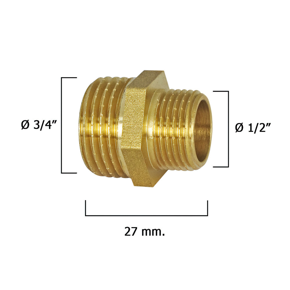 Polished Reducing Bushings 3/4" to 1/2"
