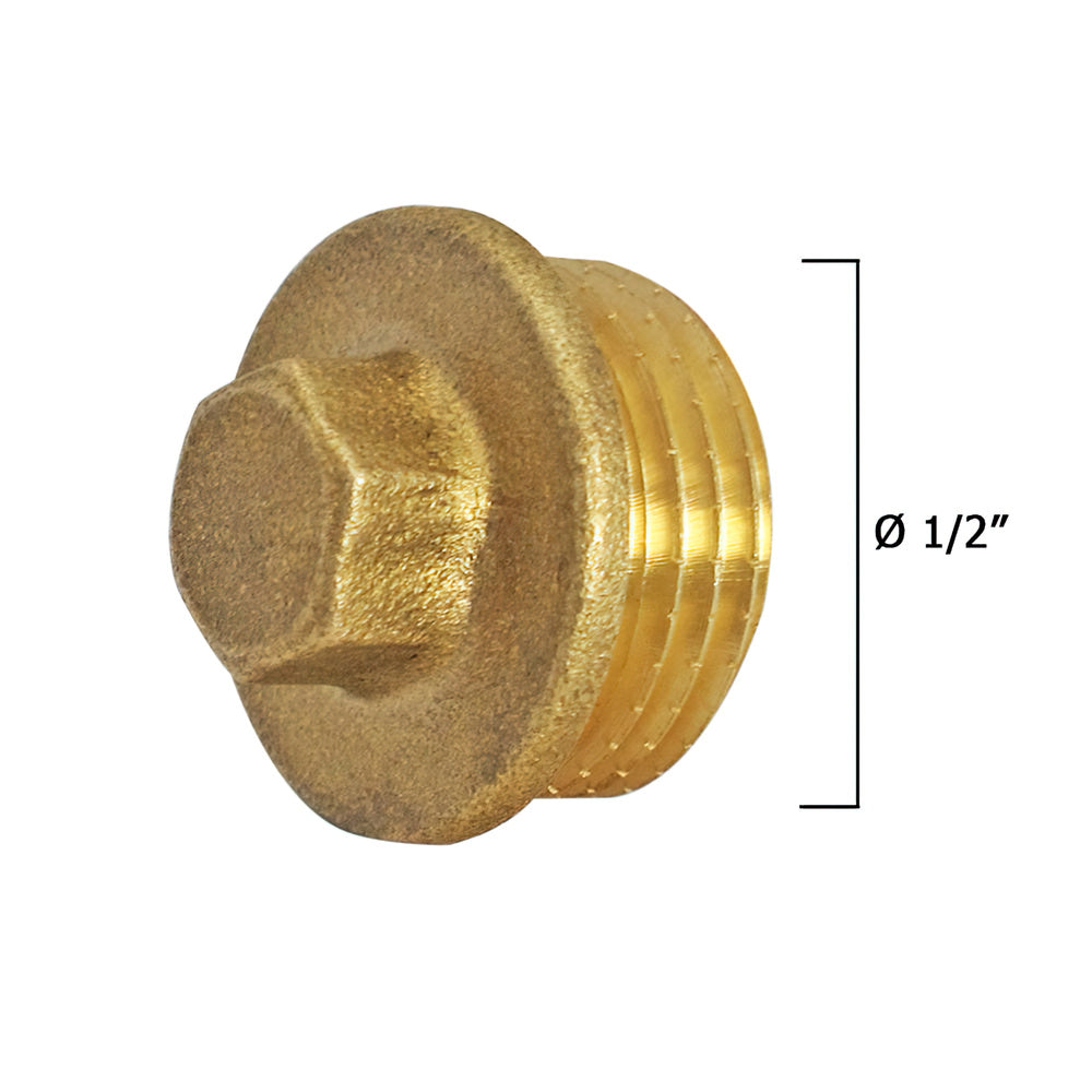 Brass Blanking Plug 1/2"