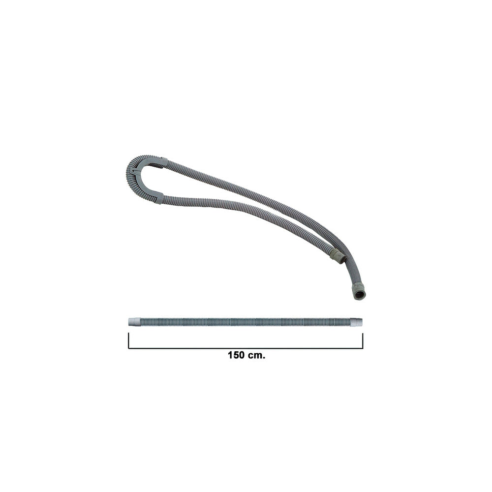 Washing machine drain hose with bracket, 1.5 meters.