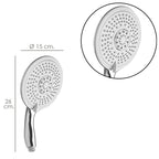 Maneral ducha cromo xxl 5 posiciones ø 15 cm  "lucy"