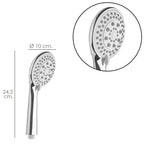Maneral ducha cromo  xl 5 posiciones  ø 10 cm  "sandy"