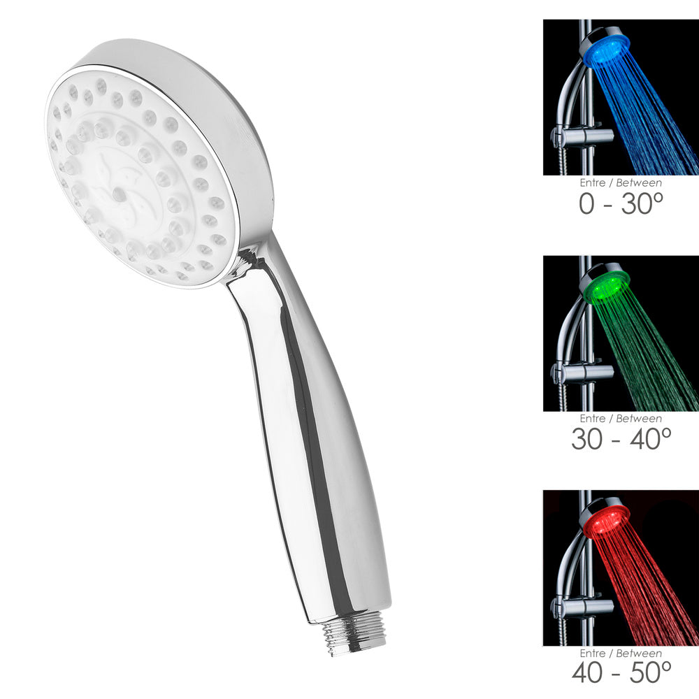 Maneral ducha led indicador temperatura ø 11 cm