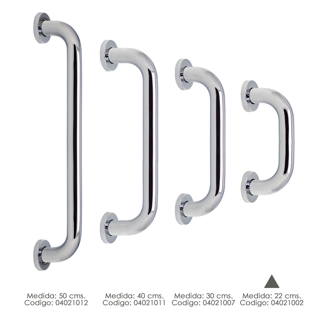 Maurer chrome polished shower grab bar ø 32 mm length 22 cm