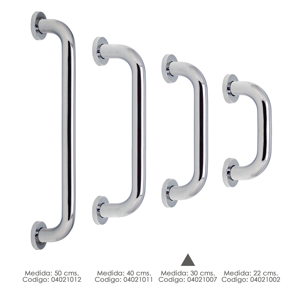 Maurer chrome gloss shower grab bar ø 32 mm length 30 cm