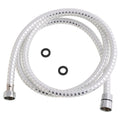 Flexo ducha pvc blanco/plata 1,50 metros