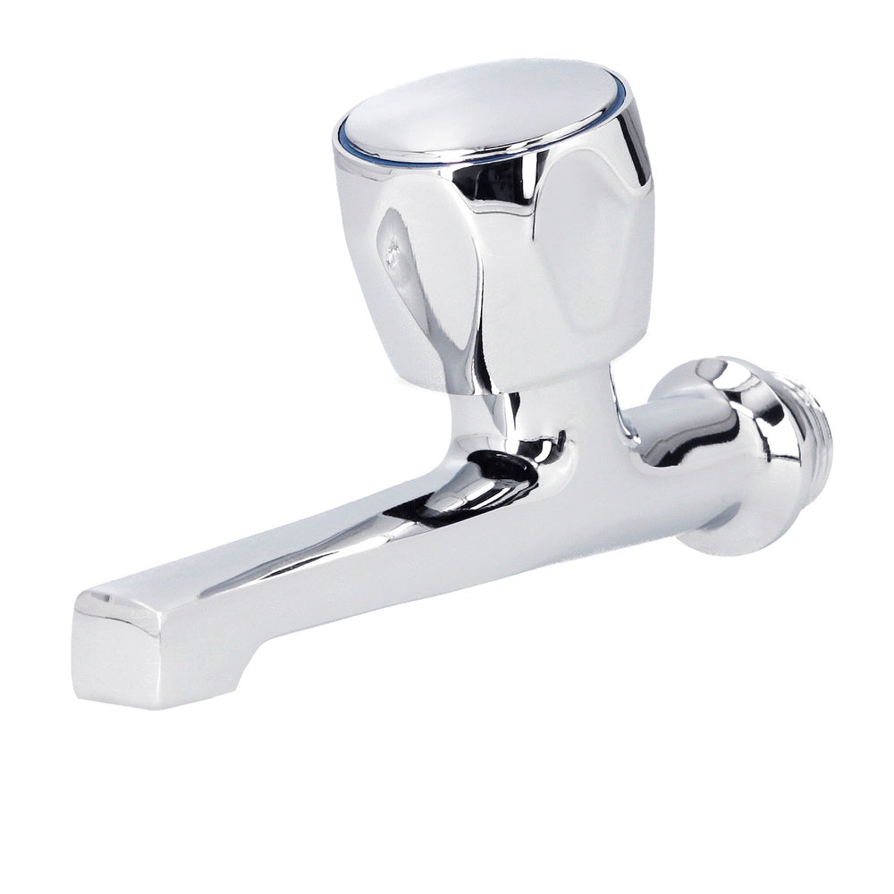 Torneira de cozinha com pega de metal cromado de 12 cm (1/2")