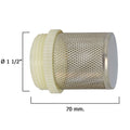 Stainless steel filter for 1 1/2" check valve