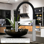 Monocomando de lava-louças flexível com suporte de torneira flexível jato arejado, jato pulverizado. Torneira de cozinha, torneira alta, torneira de lava-louças
