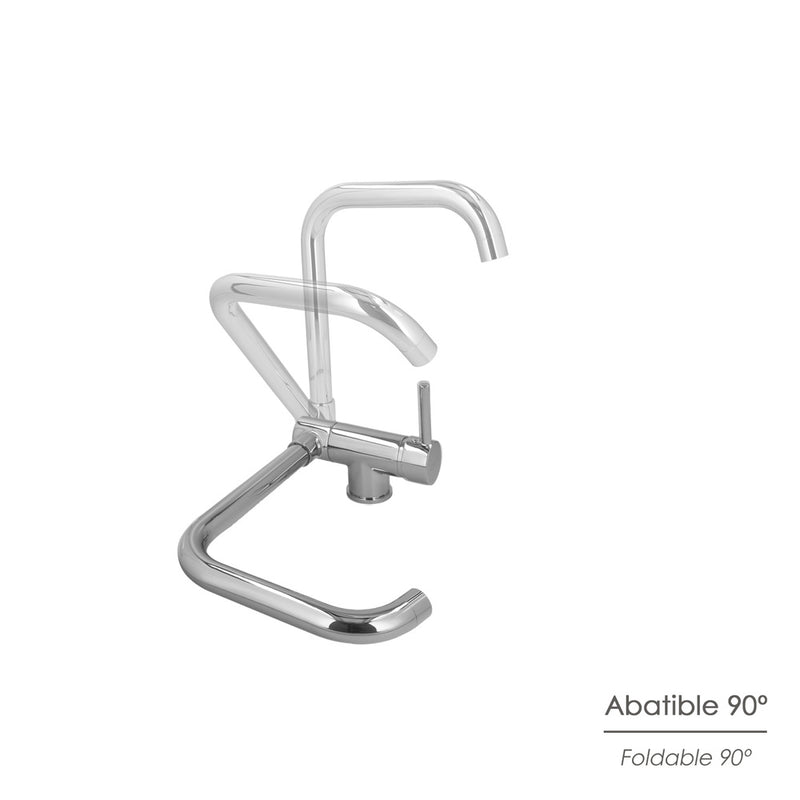 Monomando fregadero caño alto abatible. grifo 360º. chorro aireado, grifo cocina, grifo alto, grifo fregadero