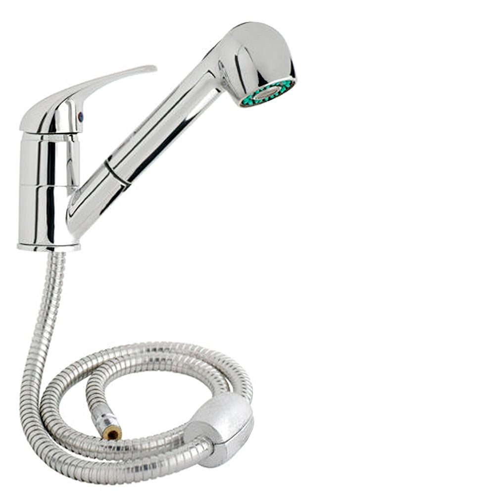 Misturador telescópico monocomando para lava-loiça "flow line" com cartucho cerâmico de ø 40 mm